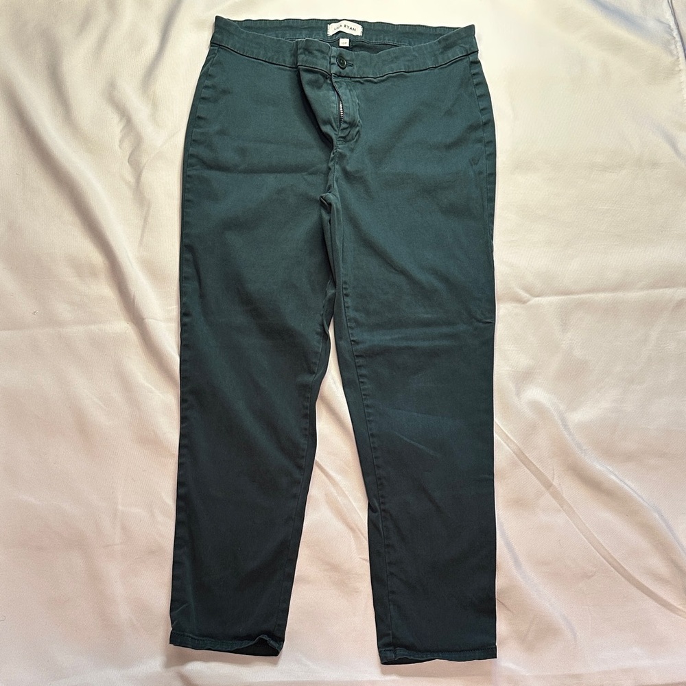 LILA RYAN Olive Green Jeans Size 10P